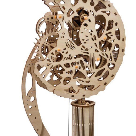 NEW & SEALED Moon Clock 3D Wooden Puzzle DIY Mechanical Timepiece - Picture 10 of 10